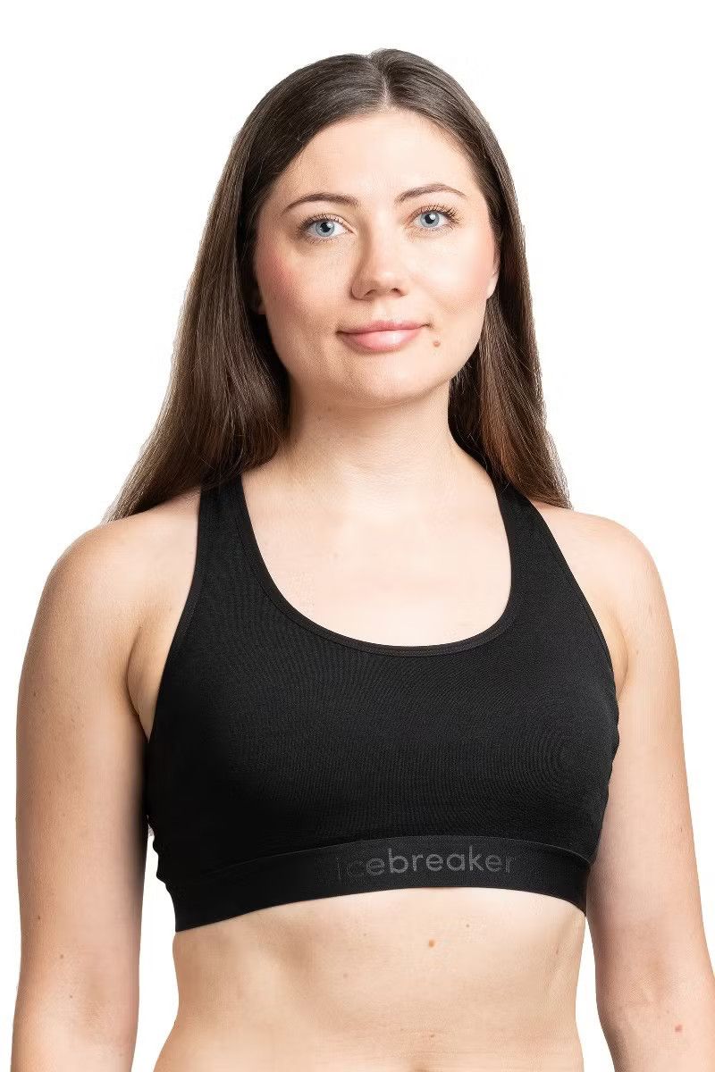 TOP MERINO 125 ZONEKNIT RACERBACK BRA-BLACK