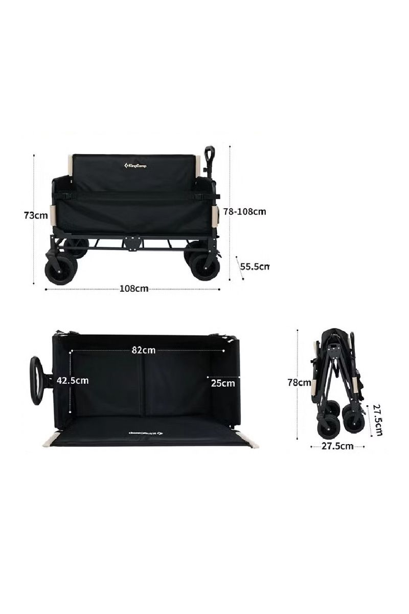 WÓZEK TURYSTYCZNY SUPER WAGON KC2550-BLACK