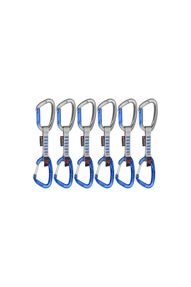 ZESTAW EKSPRESÓW CRAG KEYLOCK WIRE 10CM INDICATOR 6 PACK-SILVER-ULTRAMARINE