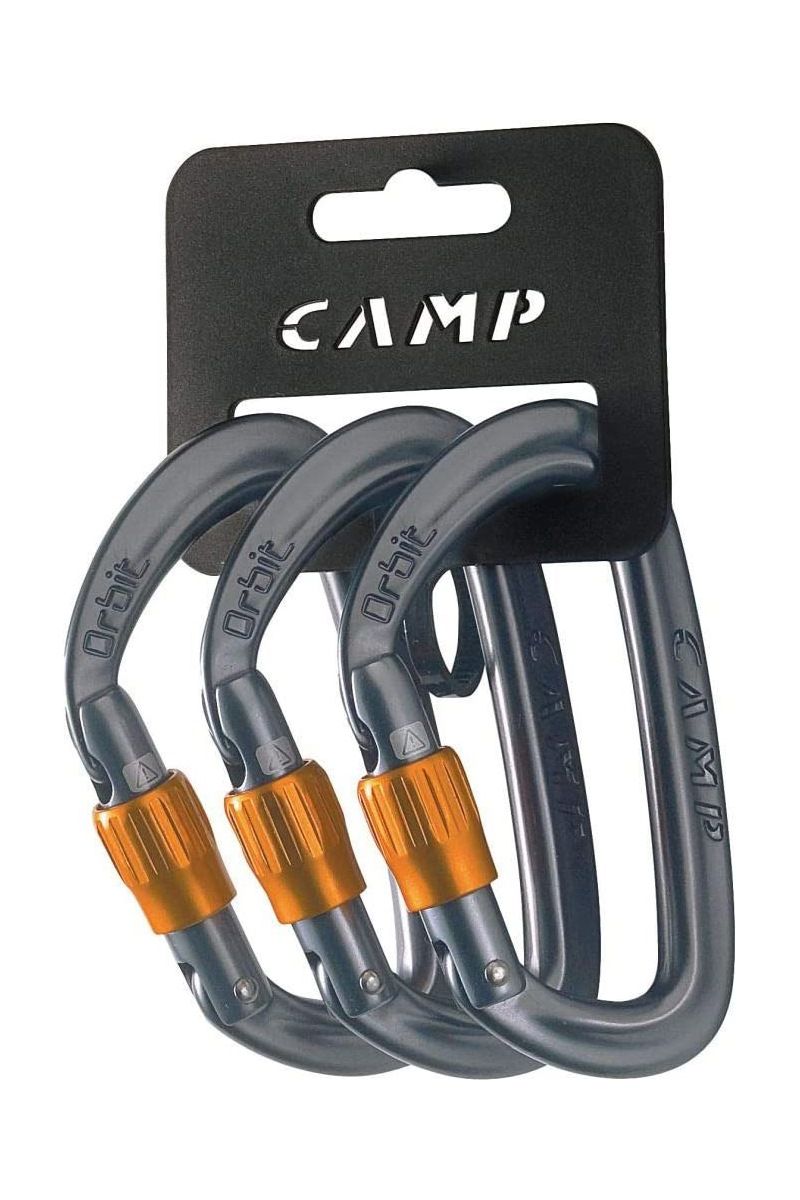 ZESTAW KARABINKÓW ORBIT LOCK 3-PAK-GUN METAL