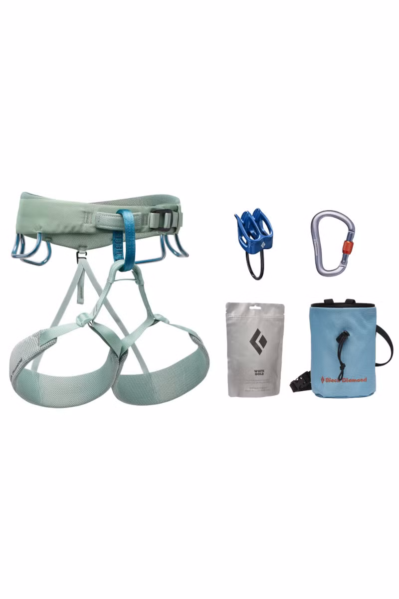 ZESTAW WSPINACZKOWY MOMENTUM PACKAGE WOMEN-DESERT SAGE