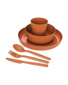 ZESTAW NACZYŃ CAMP DINNERWARE 6-PAK-BURNT ORANGE