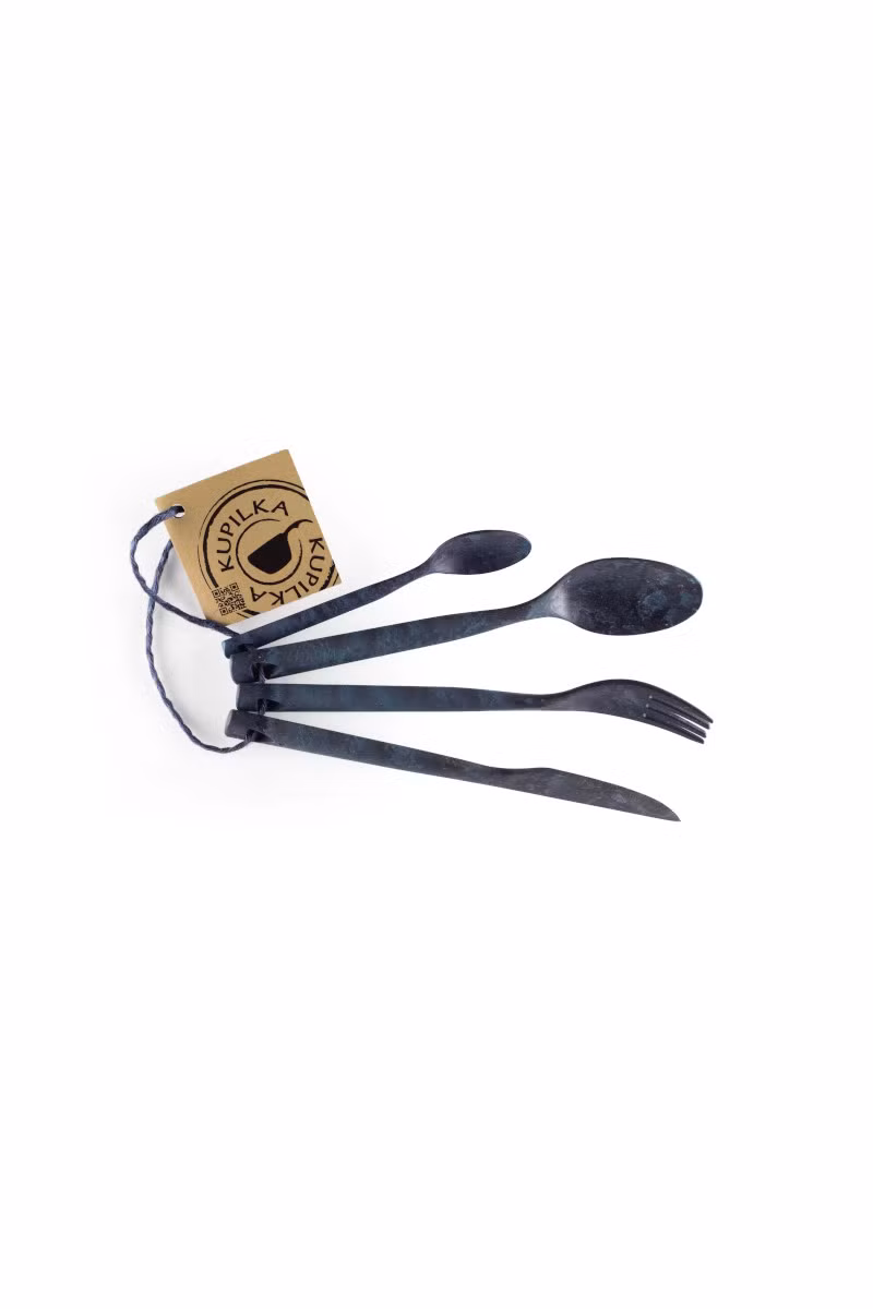 ZESTAW SZTUĆCÓW KUPILKA CUTLERY W OPAKOWANIU-BLUE